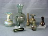 Appraisal: GLASS LOT - Eight pieces of blown Roman glass vessels