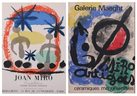 Appraisal: JOAN MIRO Spanish - CONSTELLATIONS and MIRO ET ARTIGAS CERAMIQUES