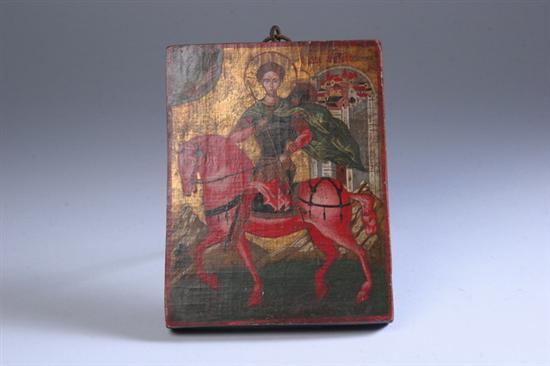 Appraisal: RUSSIAN ICON OF ST DIMITRI th century Patron Saint of