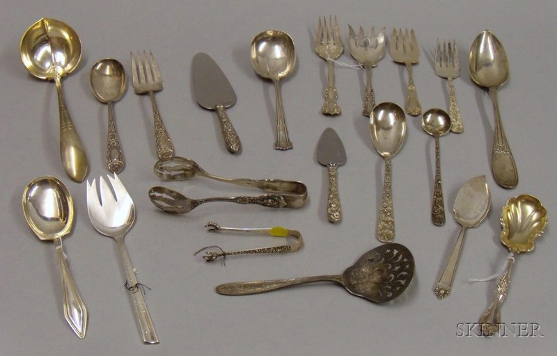 Appraisal: Approximately Twenty Pieces of Sterling Flatware includes large Gorham sterling