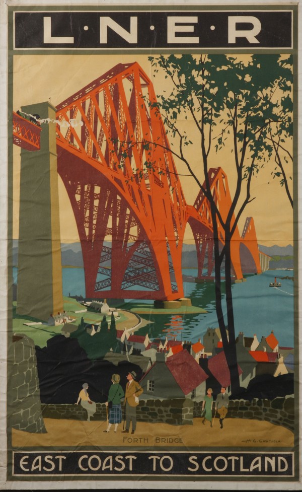 Appraisal: Linen backed Stone lithographic poster with text LNER East Coast