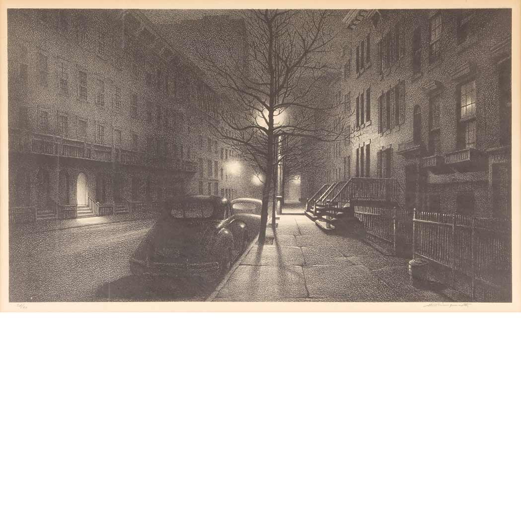 Appraisal: Stow Wengenroth - QUIET HOUR STUCKEY Lithograph signed and inscribed