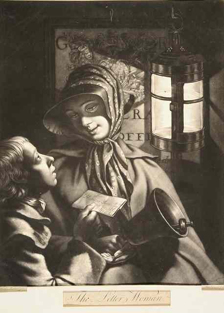 Appraisal: PHILIP DAWE AFTER HENRY MORLAND'The Letter Woman' mezzotint printed for