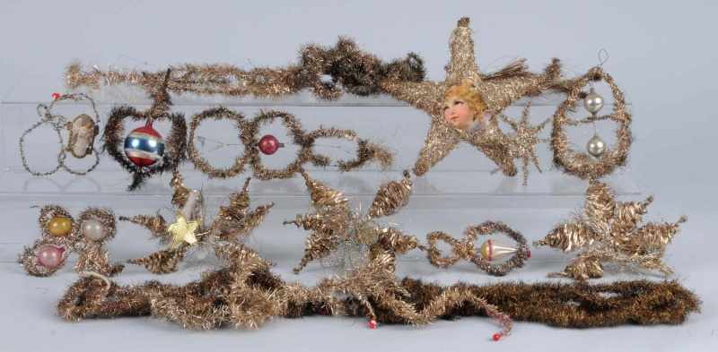 Appraisal: Assorted Lot of Tinsel Description Includes ornaments and various lengths