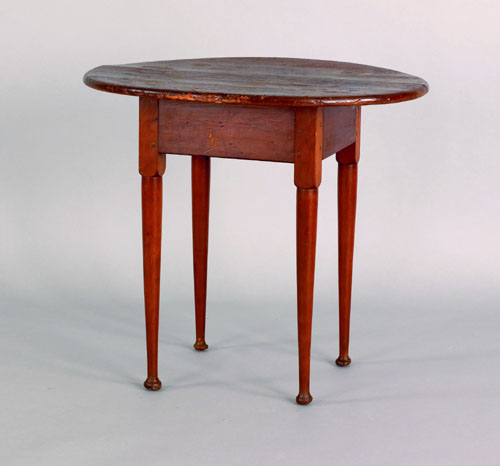 Appraisal: New England pine and birch tavern table ca with an