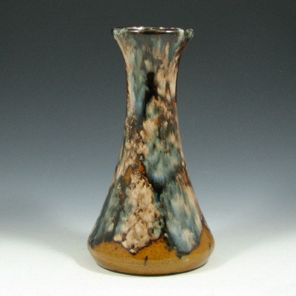 Appraisal: Brush Vase w Onyx Glaze - Mint Brush vase with