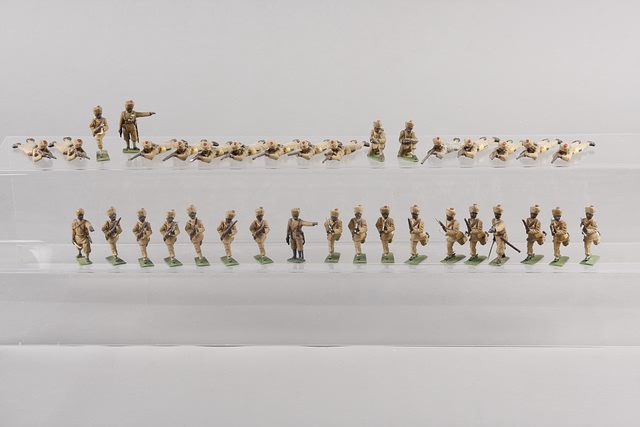 Appraisal: Lot of metal figures representing Indian Army Northwest Frontier painted