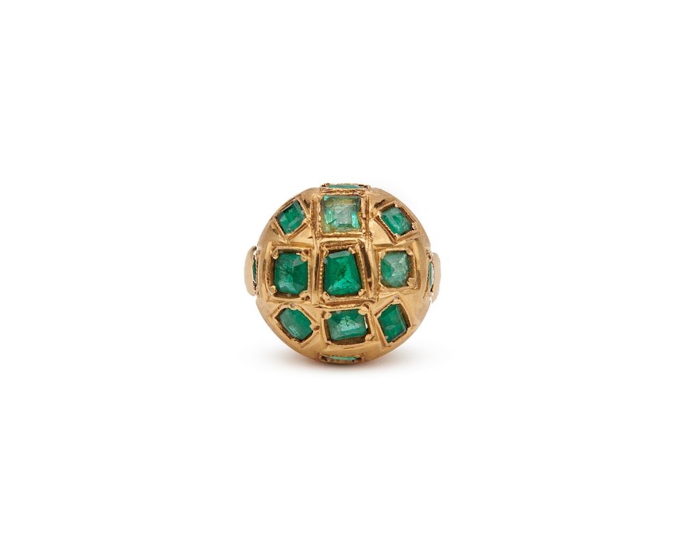 Appraisal: K Gold and Emerald Ring K Gold and Emerald Ring