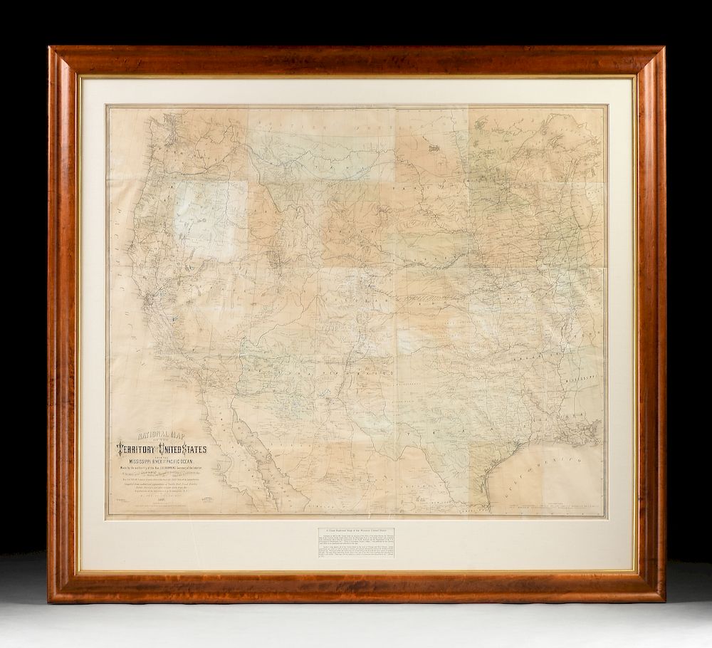 Appraisal: AN ANTIQUE MAP National Map of the Territory of the