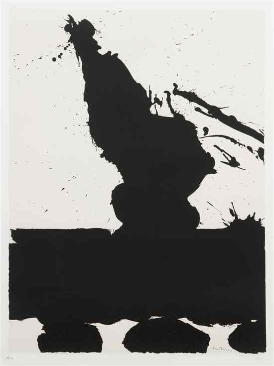 Appraisal: Robert Motherwell American - Africa no from Africa suite silkscreen