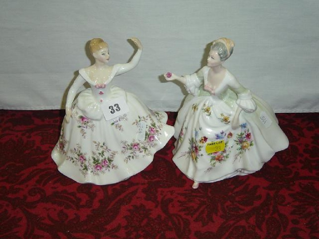 Appraisal: A pair of Royal Doulton figures Diana HN and Shirley