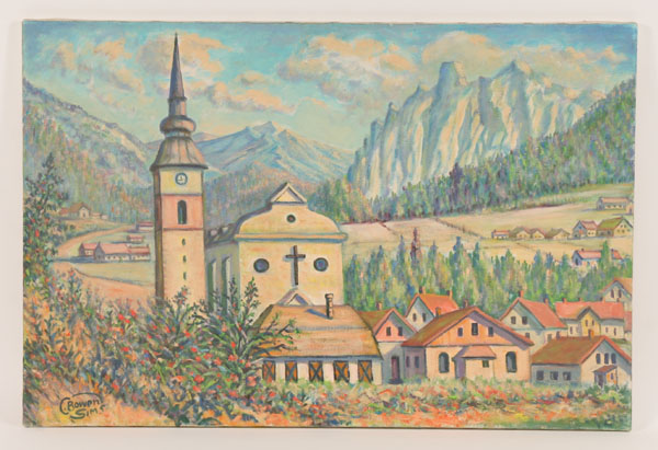 Appraisal: Charles Bowen-Sims American - Brenner Pass Austria Oil on canvas