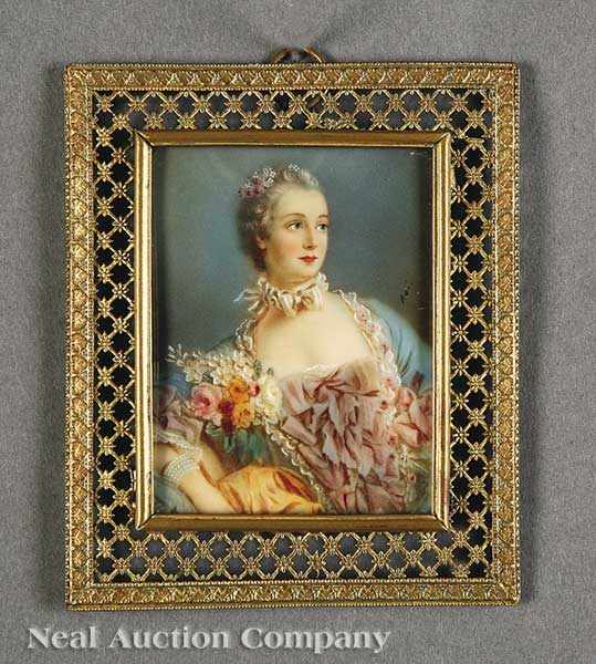 Appraisal: French School th c Madame de Pompadour after Fran ois