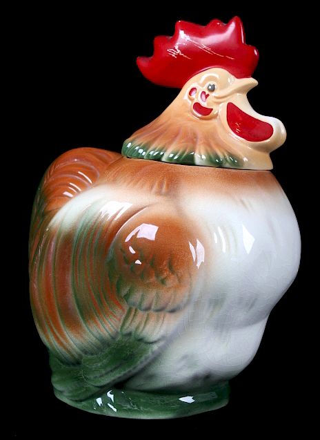 Appraisal: Vintage Sierra Vista Pottery Rooster Cookie Jar This lot offers