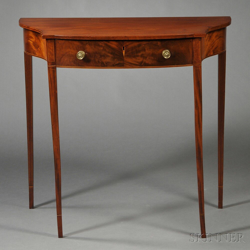 Appraisal: Federal Mahogany and Mahogany Veneer Inlaid Server probably Massachusetts c