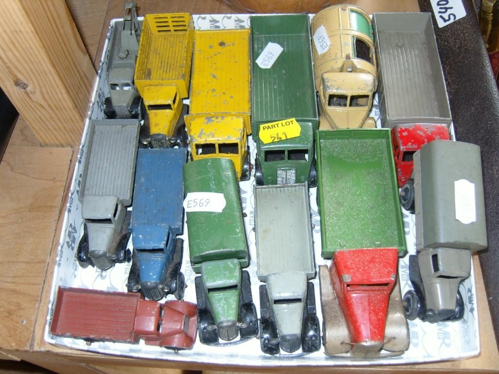 Appraisal: A collection of diecast model delivery vehicles mainly by Dinky