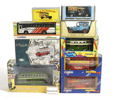 Appraisal: Corgi and Yesteryear Vehicles - including Corgi No Beatles Routemaster