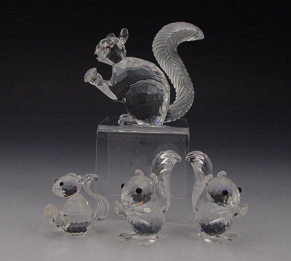 Appraisal: SWAROVSKI CRYSTAL SQUIRRELS Featuring the th Anniversary SCS Commemorative Edition