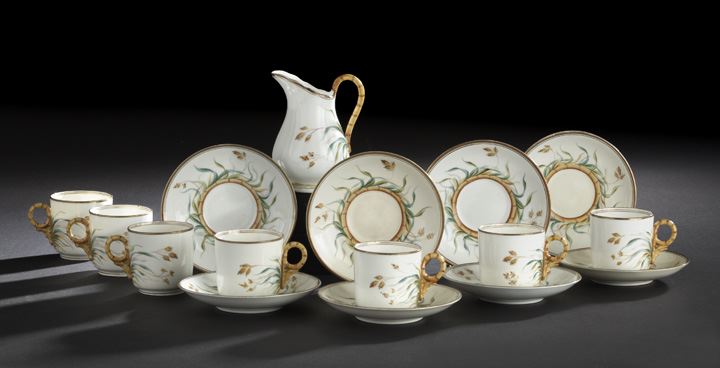 Appraisal: Sixteen-Piece English Porcelain Partial Tea Service fourth quarter th century