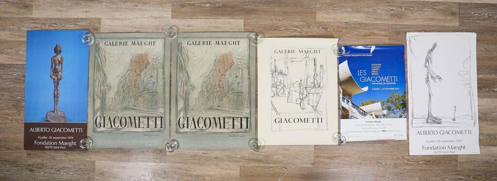 Appraisal: GIACOMETTI EXHIBITION POSTERSAlberto Giacometti Swiss - Exhibition posters Galerie Maeght