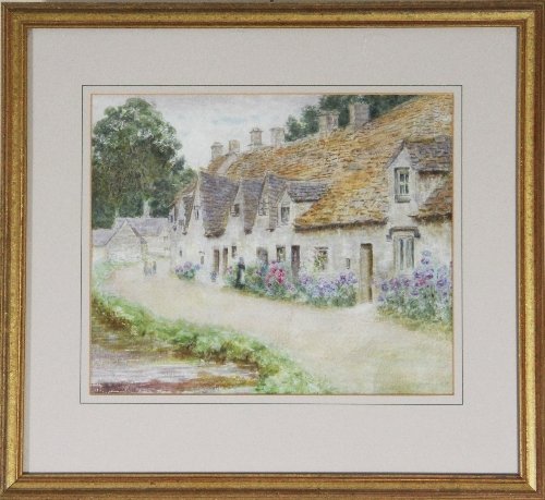 Appraisal: George Williams Arlington Row Bibury signed watercolour cm x cm