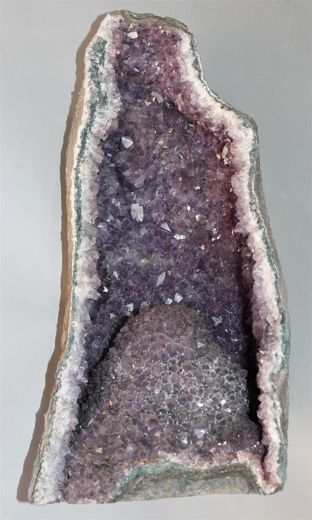 Appraisal: QUARTZ VARIETY AMETHYST GEODE FROM MINAS GERAIS BRAZIL h w