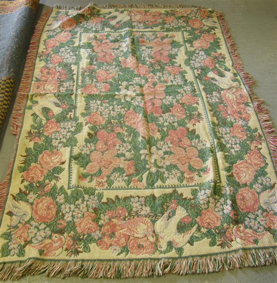 Appraisal: A French cream ground rug the main border of roses