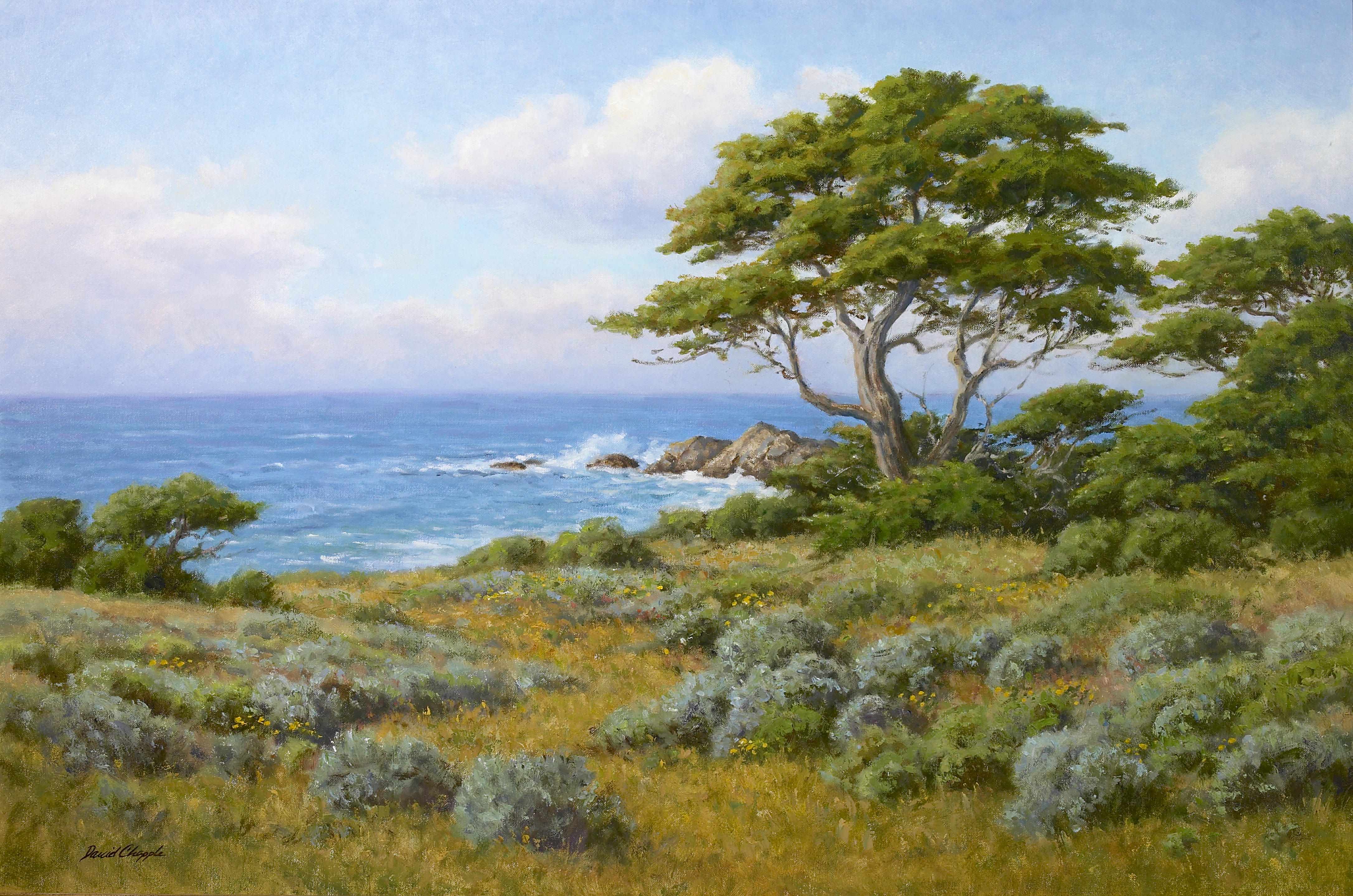 Appraisal: David Chapple American born Land and sea signed 'David Chapple'