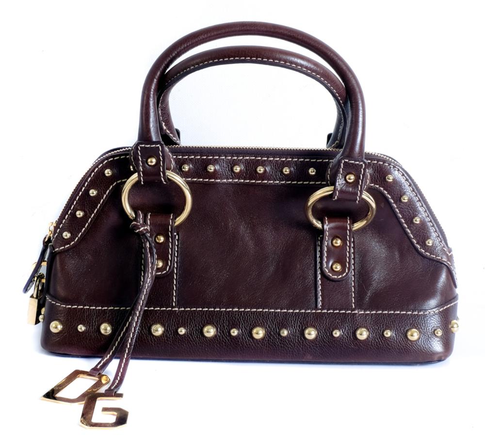 Appraisal: DOLCE GABBANA LEATHER BRASS BOSTON BAGDolce Gabbana leather brass Boston