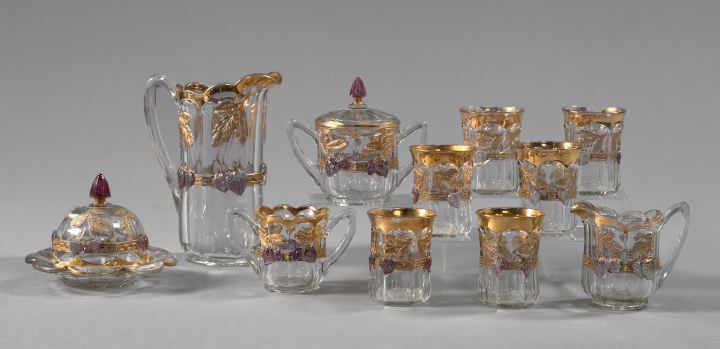 Appraisal: Eleven-Piece Group of American Glassware consisting of a seven-piece pressed