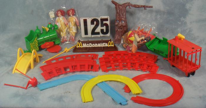 Appraisal: McDonalds train Play set good condition also included are figures