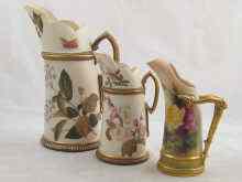 Appraisal: A late th century Royal Worcester jug modelled as a