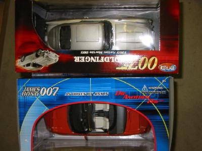 Appraisal: Six Joyride and other large scale Bond models boxed E