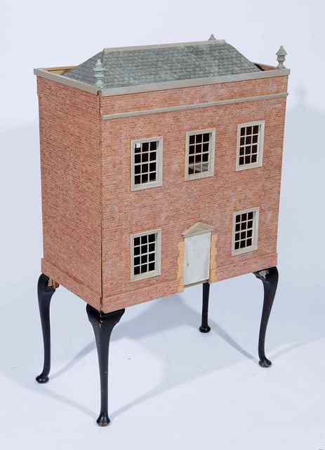 Appraisal: A MODERN GEORGIAN STYLE DOLL'S HOUSE wide