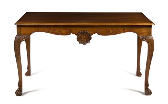 Appraisal: Sale Lot An Irish George III Mahogany Console Table mid