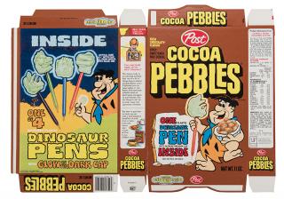 Appraisal: Cocoa Fruity Pebbles Lot of Over Prototype Cereal Boxes Post