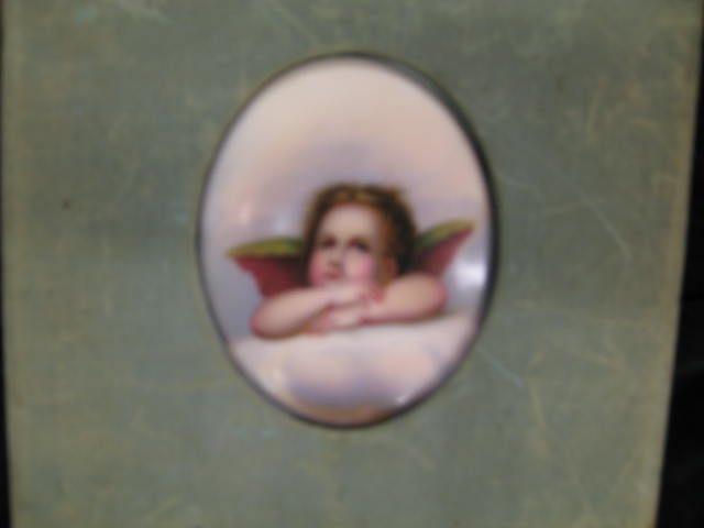 Appraisal: Victorian Miniature on Porcelain Raphaels angel x oval