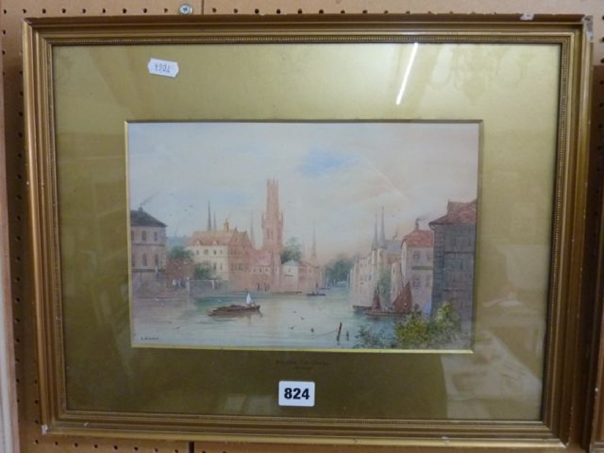 Appraisal: A pair of late th century watercolours of city scenes