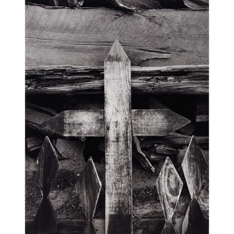 Appraisal: ADAMS ANSEL - Crosses Las Trampas New Mexico printed Gelatin