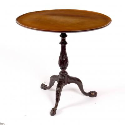 Appraisal: A mahogany table of th Century design the dish top