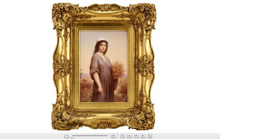 Appraisal: KPM porcelain plaque 'Ruth' late th century