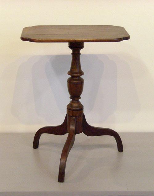 Appraisal: New England maple candlestand h x w