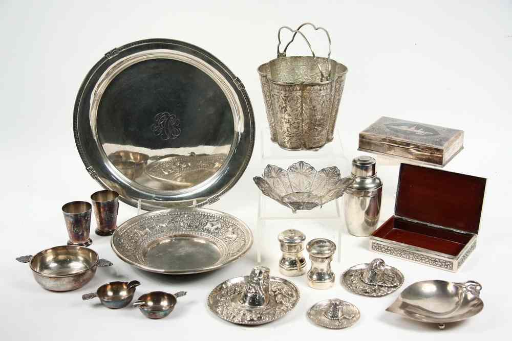 Appraisal: STERLING LOT - piece lot of assorted sterling to include