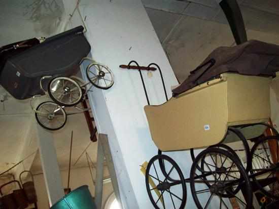 Appraisal: A 'S 'TRIAN- ' MINIATURE PRAM AND ONE ANOTHER ANTIQUE