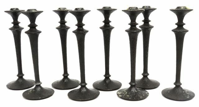 Appraisal: lot of Decorative Pottery Barn candlesticks st c in a