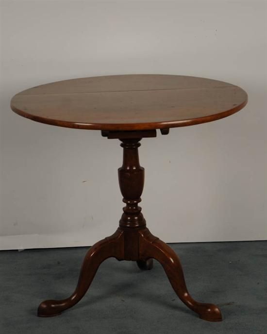 Appraisal: An th C New York Cherry Tilt-top Tea Table the