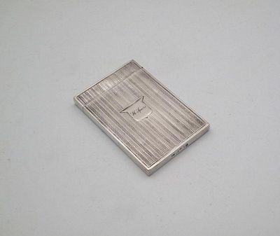 Appraisal: A George IV silver card case by Joseph Taylor Birmingham