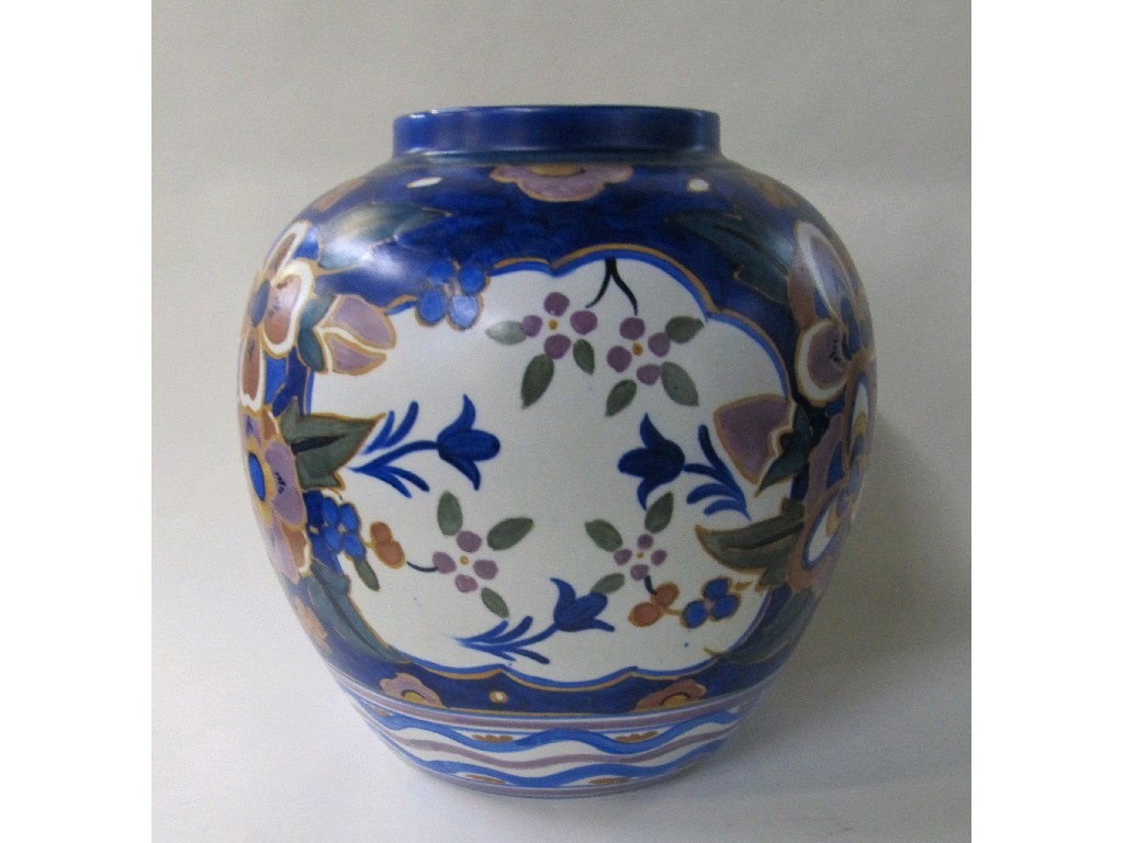 Appraisal: Carlton Ware handcraft 'Floribunda' pattern jar