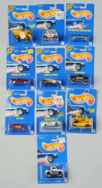 Appraisal: Lot of Mattel Hot Wheels Blue Card Vehicles Description Includes