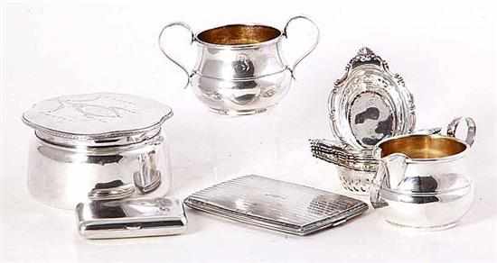 Appraisal: American sterling table articles set of Gorham sterling nut dishes